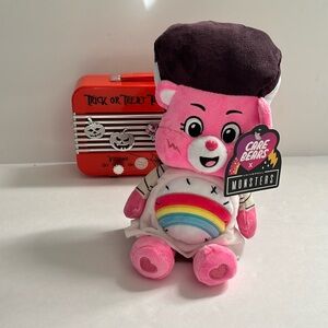 Care Bears x Universal Monsters Pink Cheer Bear as Bride of Frankenstein Plush
